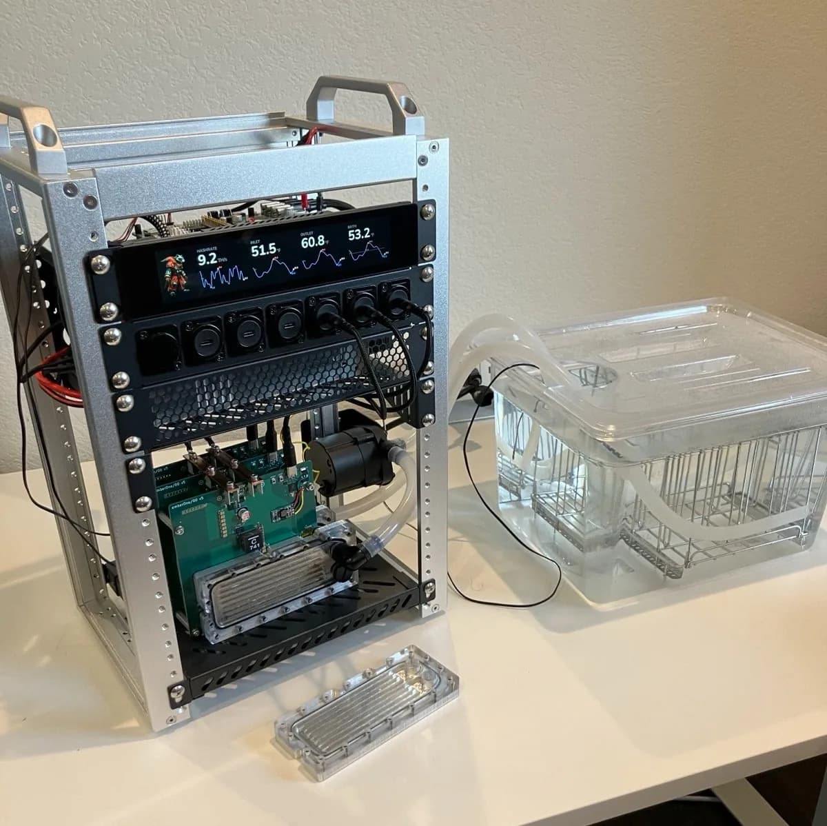 The 256 Foundation Development Kit running in the open