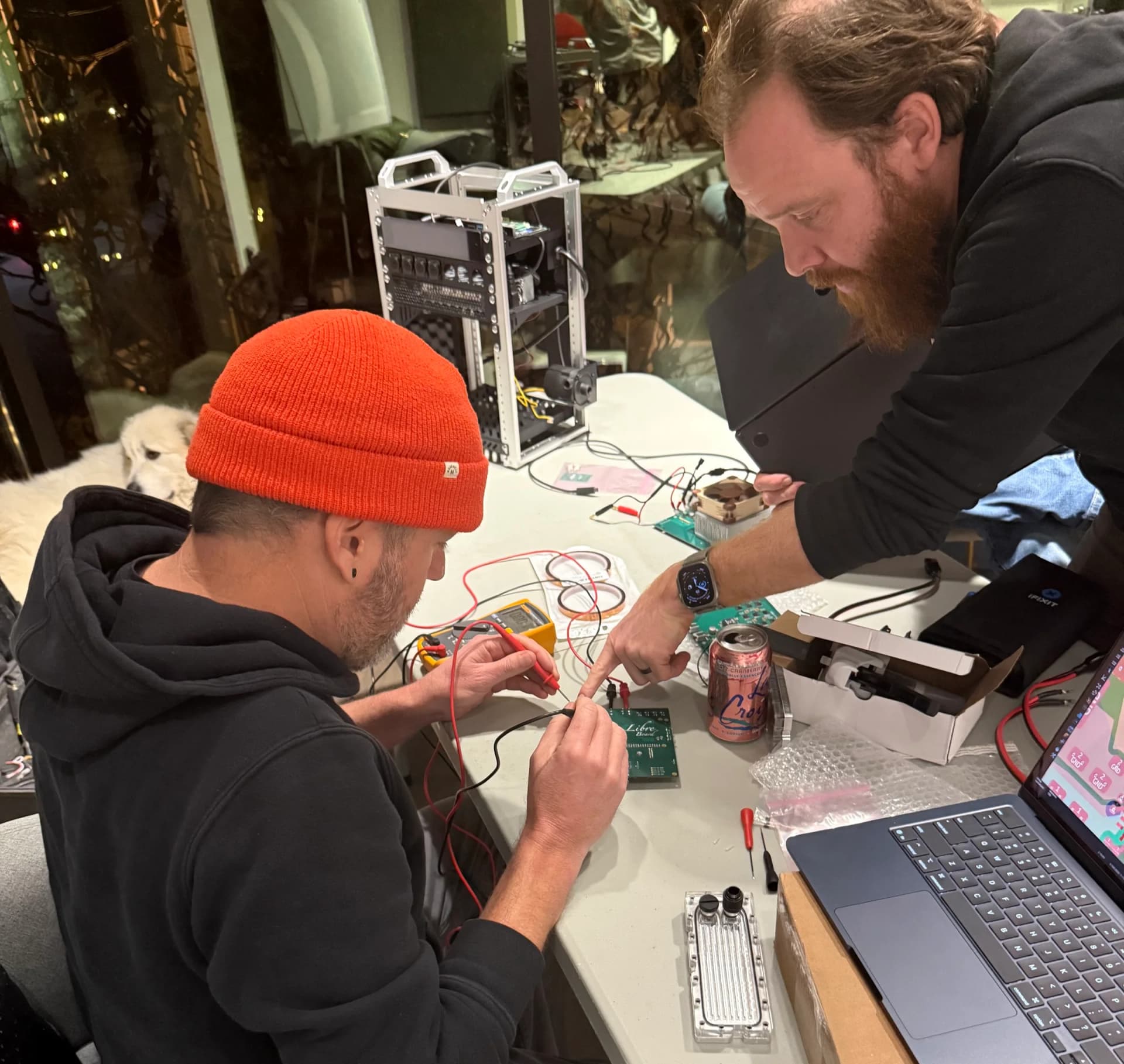 An open-source Bitcoin mining stack assembled and running
